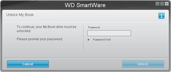 mở khóa tự động trong wd Smartware