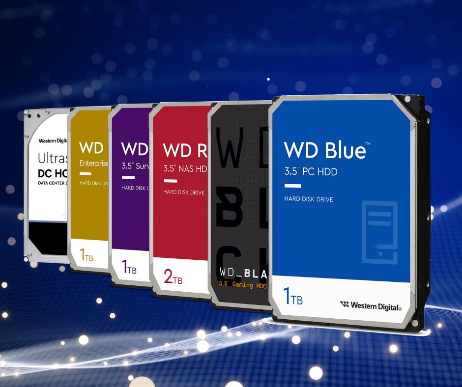 Ổ cứng gắn trong là gì? phân biệt màu sắc ổ cứng Western Digital theo nhu cầu sử dụng