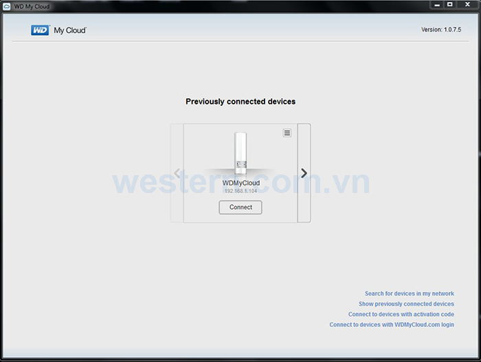 connect to wd my cloud ex4100