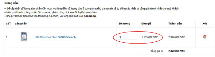 hướng dẫn đặt hàng online western.com.vn