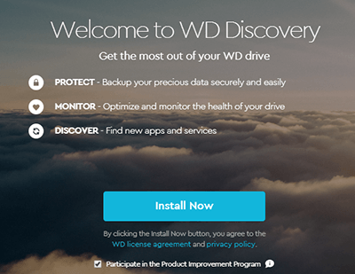 instal wd discovery