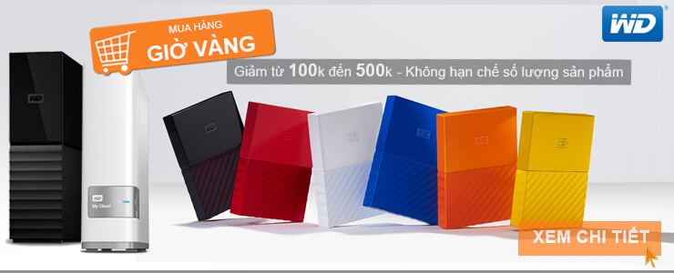 Giờ vàng giá sốc - Tri ân khách hàng tại WDStore - western.com.vn