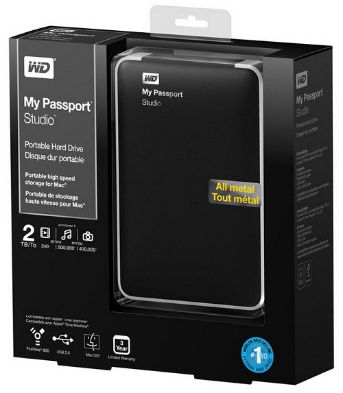 WD ra mắt ổ cứng My Passport Studio 2TB, tích hợp FireWire 800