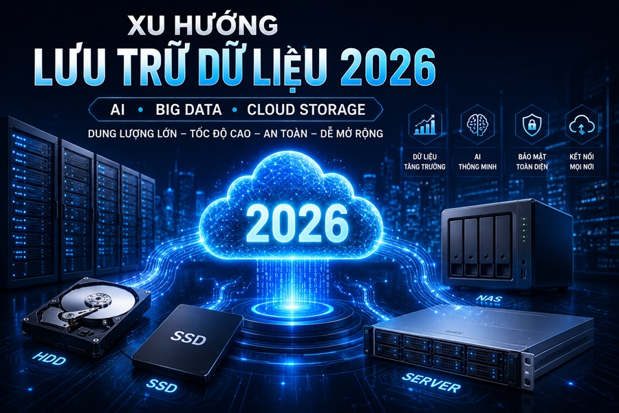 Xu hướng lưu trữ dữ liệu năm 2026: AI và Data đang thay đổi như thế nào?