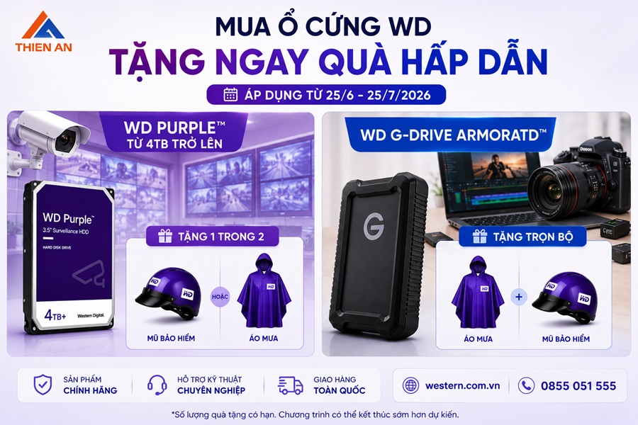 MUA Ổ CỨNG WD – TẶNG NGAY QUÀ HẤP DẪN