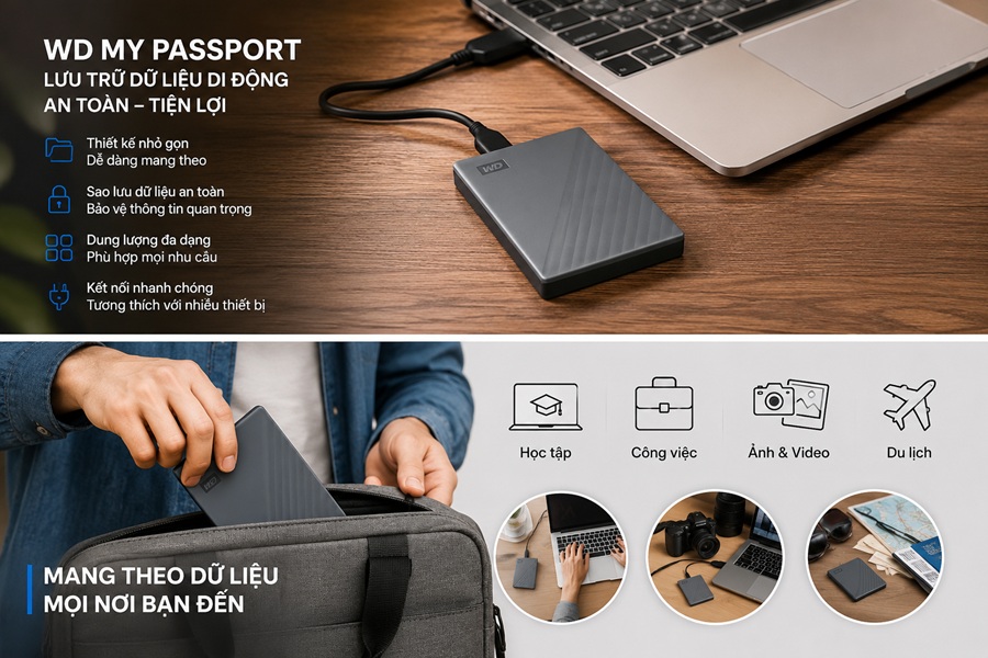 WD My Passport phù hợp với những đối tượng nào?