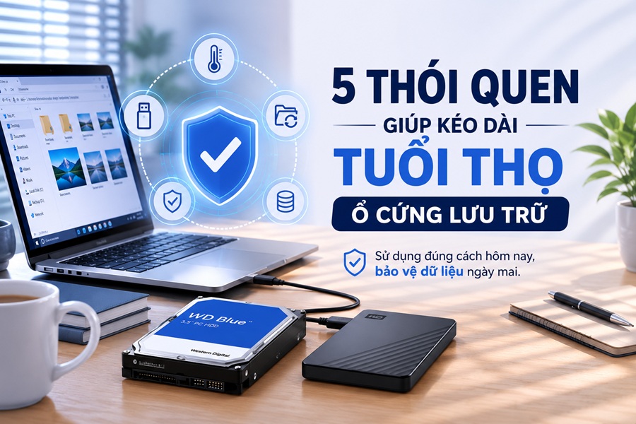 5 Thói Quen Giúp Kéo Dài Tuổi Thọ Ổ Cứng Lưu Trữ