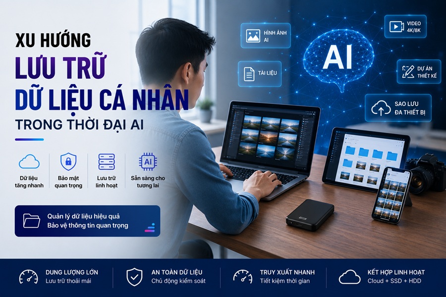 Xu hướng lưu trữ dữ liệu cá nhân trong thời đại AI: Bạn đã sẵn sàng?