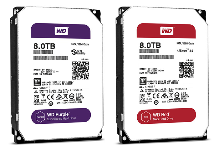 WD Purple 8TB và WD Red 8TB