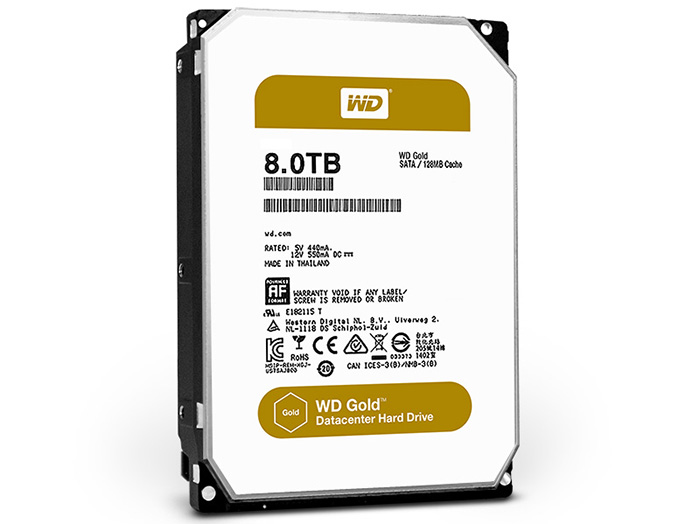 Ổ cứng 8TB WD Gold cho datacenter