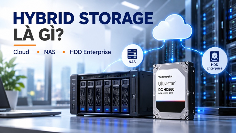 Hybrid Storage là gì? Xu hướng kết hợp Cloud, NAS và HDD doanh nghiệp