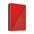 Ổ cứng gắn ngoài WD My Passport 4TB 2.5" USB 3.2, Model: WDBPKJ0040BRD-WESN, màu đỏ
