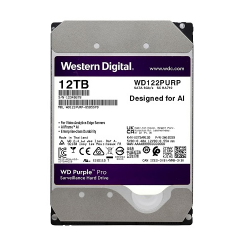 Ổ cứng lắp trong Western Digital 12TB 3.5" SATA3, Màu tím (Purple Pro) WD122PURP