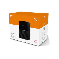 Ổ cứng gắn ngoài WD My Book Duo 3.5" 36TB USB 3.1, Model: WDBFBE0360JBK-SESN, màu đen xám