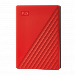 Ổ cứng gắn ngoài WD My Passport 5TB 2.5" USB 3.2, Model: WDBPKJ0050BRD-WESN, màu đỏ