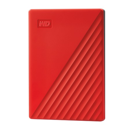 Ổ cứng gắn ngoài WD My Passport 1TB 2.5" USB 3.2, Model: WDBYVG0010BRD-WESN, màu đỏ