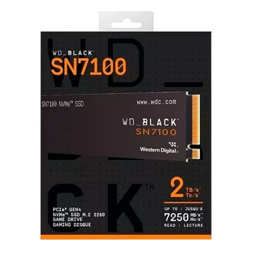 Ổ cứng SSD WD Black SN7100 2TB PCIe Gen4 x4 NVMe M.2 2280 WDS200T4X0E