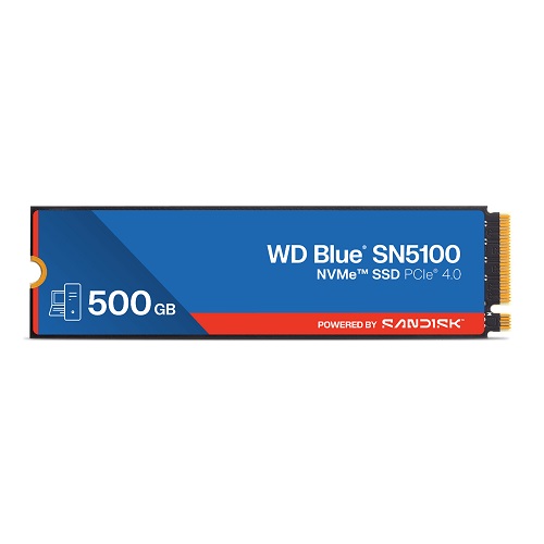 Ổ cứng SSD Western Digital WD Blue 500GB SN5100 NVME WDS500G5B0E (M2 PCIe Gen 4x4/6600MB/s/5600MB/s)