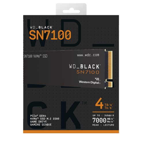 Ổ cứng SSD WD Black SN7100 4TB PCIe Gen4 x4 NVMe M.2 2280 WDS400T4X0E